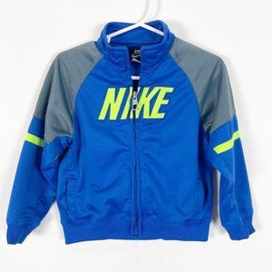 Nike Blue Long Sleeve Zip Front Jacket Size 24 Months